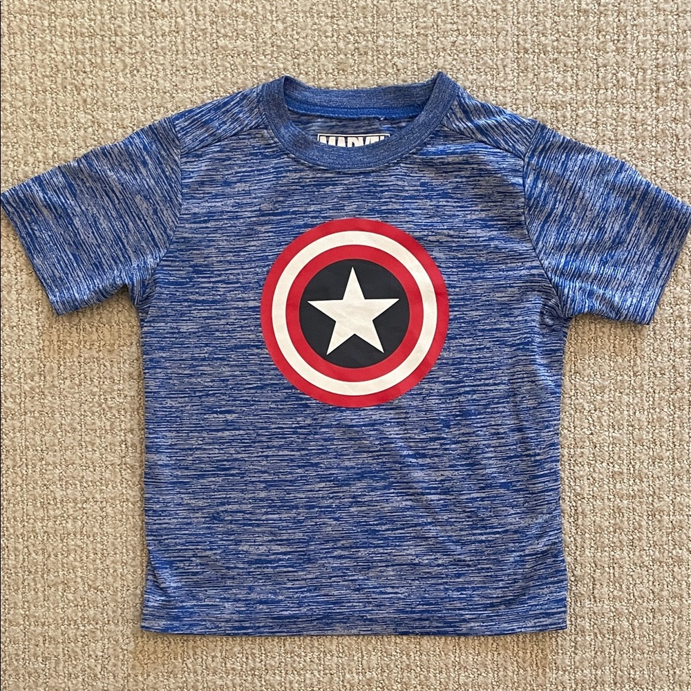 Marvel Captain America boy’s athletic t-shirt, XS (4/5)